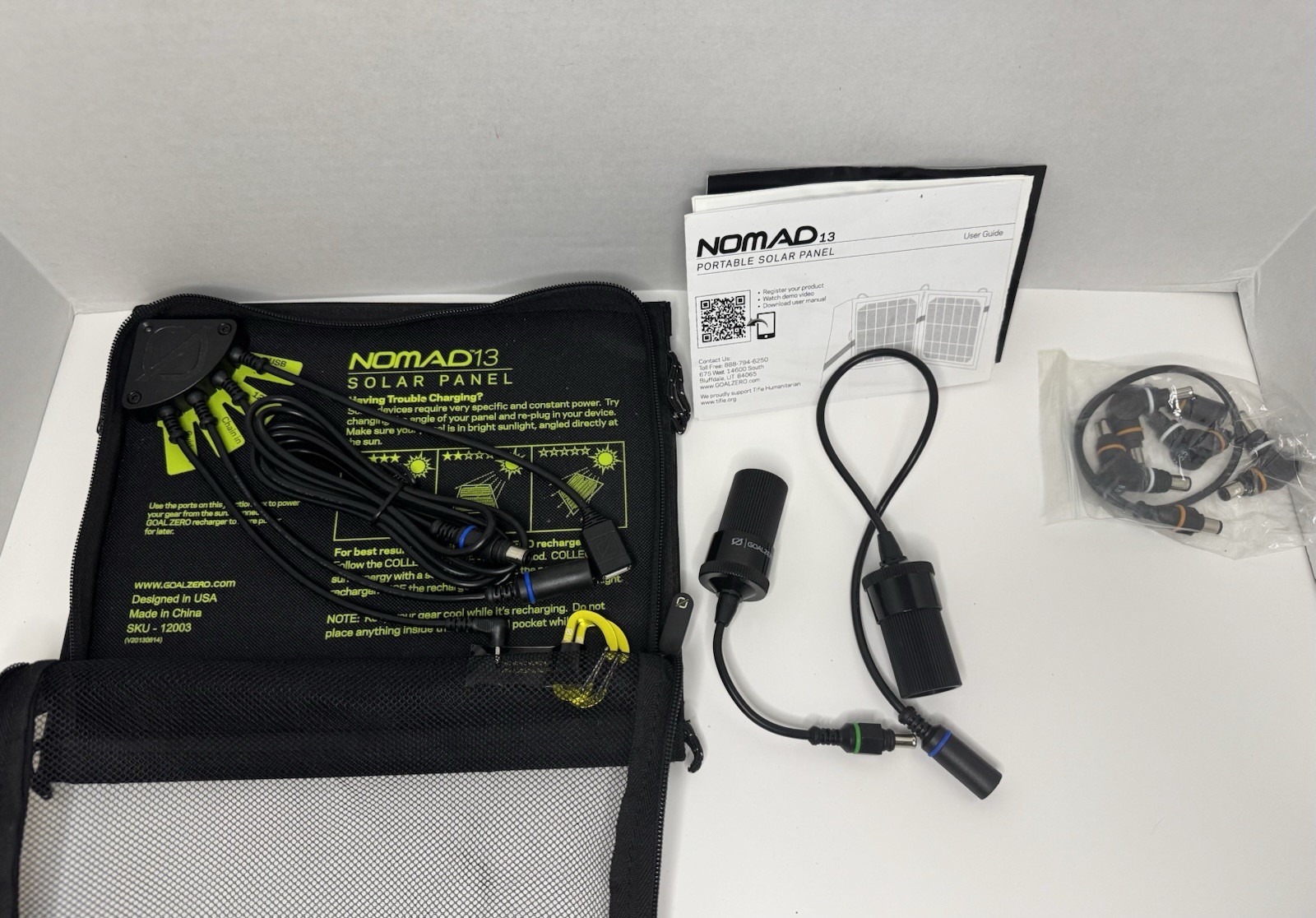 Goal Zero Solar Panel Nomad 13 Solar Panel Tested Works Read