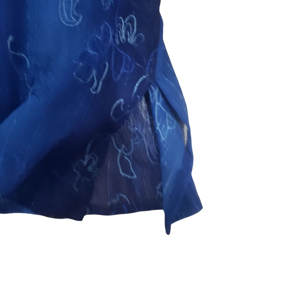 Blusa BonWorth para mujer transparente con botones talla XL Y2K de colección transparente brillante Fairycore Foto 4 de 4