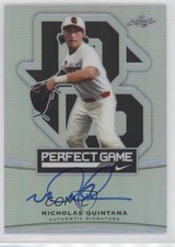 2015 Leaf Metal Draft Perfect Game Nick Quintana Nicholas #BA-NQ1 Auto 0c2