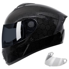 Full Face Motorcycle Helmet DOT Approved for Adults, Lightweight Street Bike ...