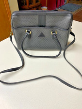 1980s Liz Claiborne Purse. Dark Gray Satchel. Very Good Condition.