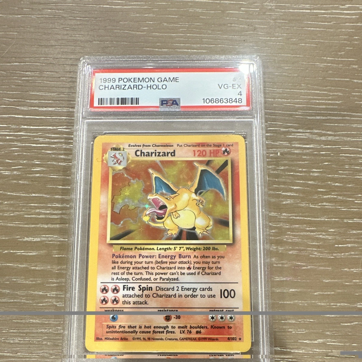 Pokémon TCG Grade 4 Charizard Individual Collectible Card Game