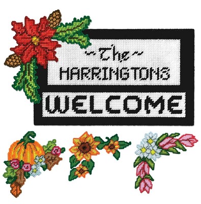 Crafts Seasonal Welcome Plastic Canvas Kit