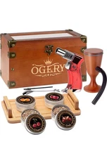 Ogery Cocktail Smoker Kit Whiskey Smoker Kit with Smoking Gun Bourbon Smoker Box