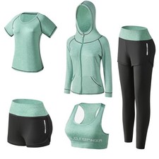 Women's Workout Sets Athletic Activewear Tracksuit for Yoga Gym Fitness Exercise