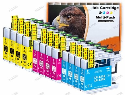 1-12 Patronen XL Kompatibel mit Brother LC-123 MFC-J 4410 4510 470 DW DCP-J4110W
