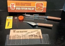Vintage Rug Crafters Speed Tufting Tool Set In Original Box Excellent Condition 