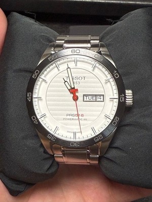 Tissot PRS516 Powermatic 80 Uhr 42mm Edelstahl Schwarz Keramik aus Japan
