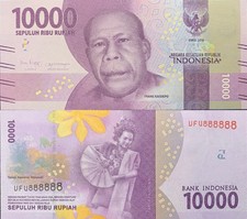 Indonesia 10000 Rupiah 2016/2019 P 157 UNC SOLID 8 - 888888