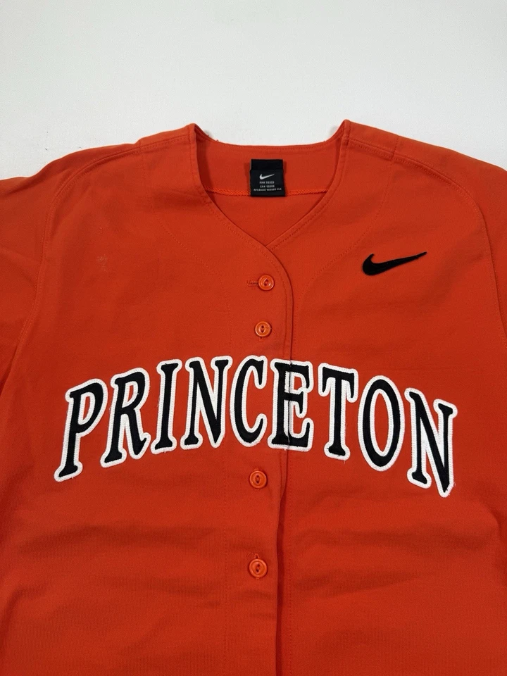 Camiseta De Colección Nike Princeton Tigers Adultos Mediana Naranja Años 90 NCAA Hecha en EE. UU. Foto 3 de 4