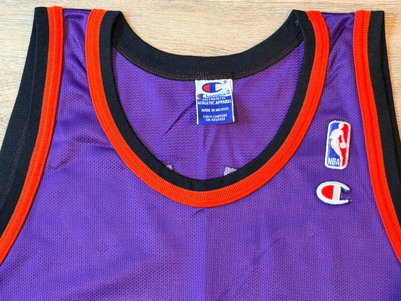 Vintage 1990s Champion Big Logo Phoenix Suns Jason Kidd NBA Basketball Jersey 48 - product detail image 7