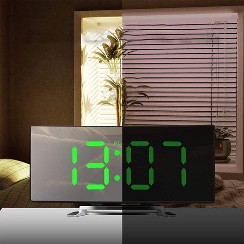 LED Wecker Digital Alarm Wecker Funk Temperatur Schlummerfunktion USB Tischuhr - Bild 6 von 8
