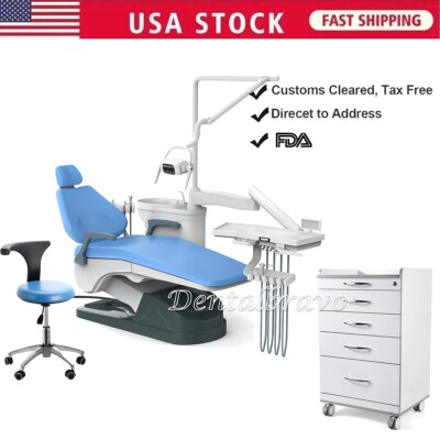 Dental Unit Chair Computer Controlled DC Motor /Doctor Stool/Mobile Cabinet Cart