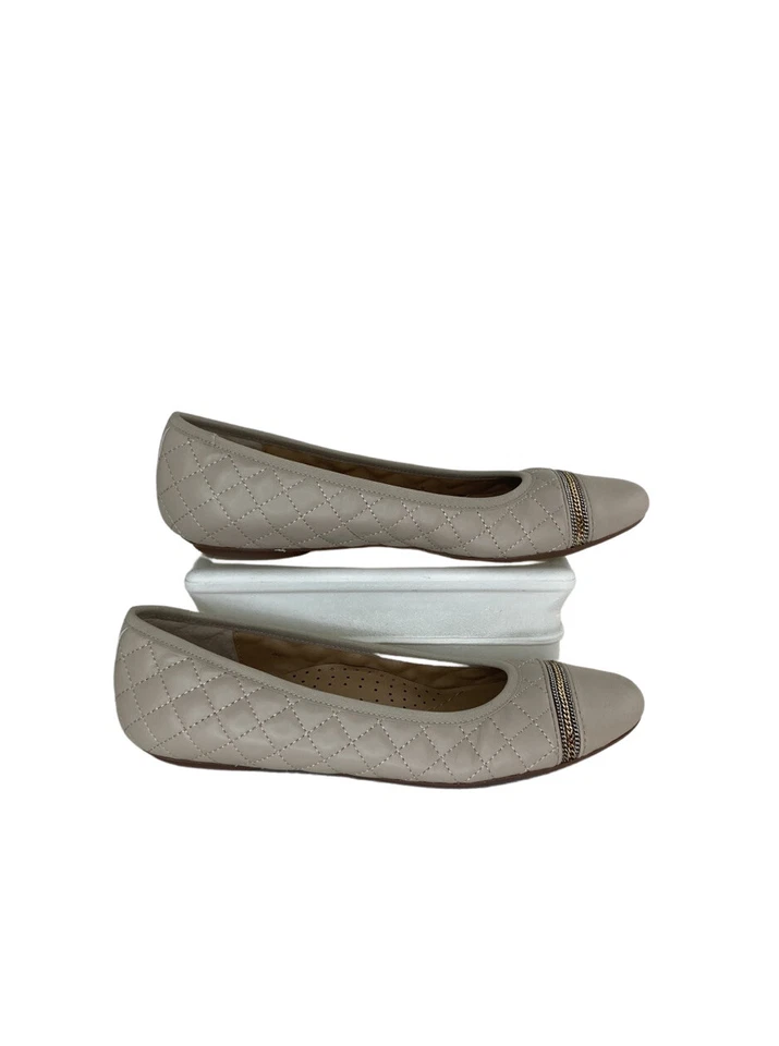 Vaneli Women’s Sigrid Nappa Ecru-Putty Size 7 Slim Slip-On Flat - Image 2 of 4