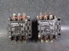(1) SIEMENS CONTACTOR W/ AUX 42AF35AJASM 25 AMP 600V 3 PHASE 10 HP 24V COIL 