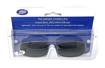Boots Overclips Sunglasses Polarised Lens Extendable 152J