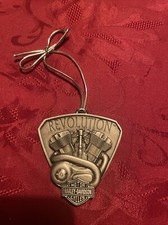 Harley Davidson Revolution Motorcycle Pewter Christmas Ornament Made In USA