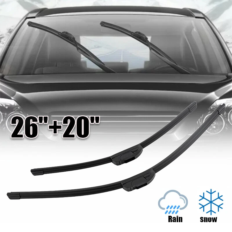 Front Windshield Wiper Blades 26"+20" For Ford Taurus 10-16 Toyota Avalon 05-12 — 第 3/4 张图片