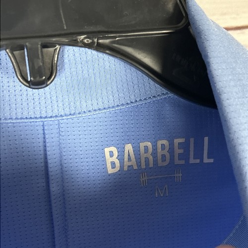 Camisa Polo Barbell Para Hombre Rendimiento Medio Manga Corta Azul Claro Elastizada - Imagen 6 de 12