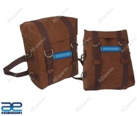 MilitäR GepäCktasche Brown Beutel Paar FüR Royal Enfield Classic 350Cc 500Cc Aes