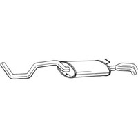 Bosal EndschalldäMpfer FüR VW Polo Variant Classic Seat Cordoba Vario