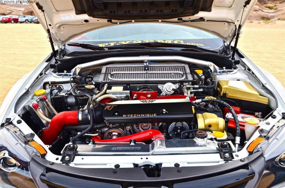 Radiador de aluminio Mishimoto MMRAD-STI-08 Performance, se adapta a Subaru WRX 2008-2014 Foto 3 de 4