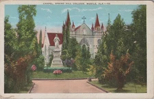 Mobile, AL: Spring Hill College, Campus Chapel - Vintage Alabama Postcard