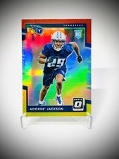 2017 Donruss Optic #148 Adoree' Jackson Tennessee Titans Red Yellow Rookie RC