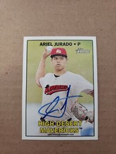 2016 ARIEL JURADO TOPPS HERITAGE MINORS REAL ONE AUTOGRAPH TEXAS RANGERS RC AUTO