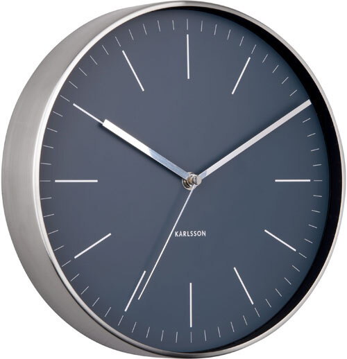 Karlsson MINIMAL WALL CLOCK. Copper Case White Face Silent Sweep for