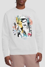Image of Star Wars Abstract Trooper Mens Sweatshirt White