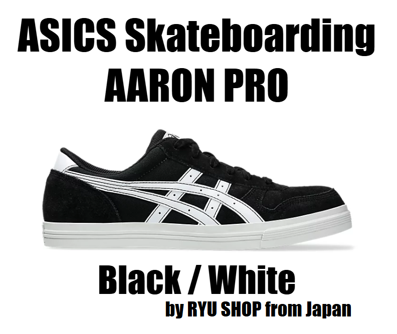 ASICS Skateboarding Shoes AARON PRO 1201A570.003 Black / White