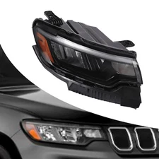 Passenger Side Headlight For 2022-2024 Jeep Compass With LED DRL LED Headlight
