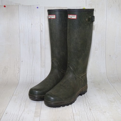 Men's Hunter Galloway Classic Green Wellington wellie Boots Size UK 10