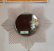 Ancien miroir soleil style CHATY VALLAURIS/miroir sorcière /old  Sun mirror 