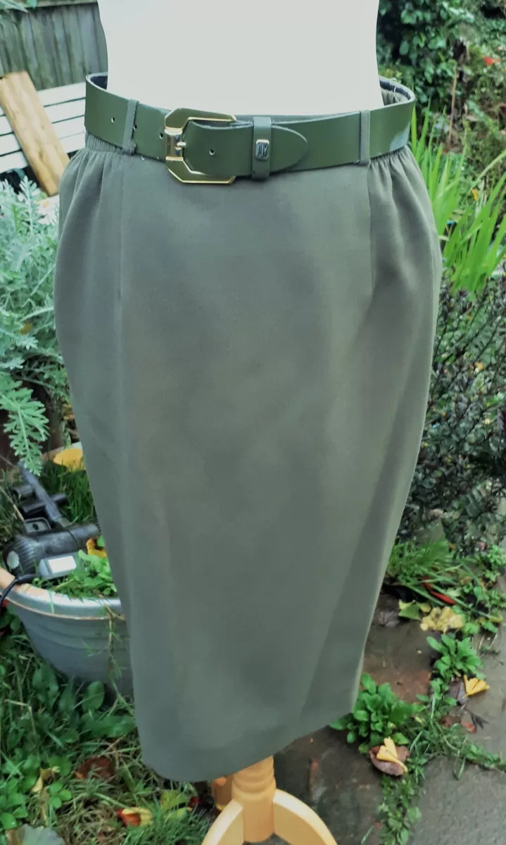 Long khaki skirts 80s outlet