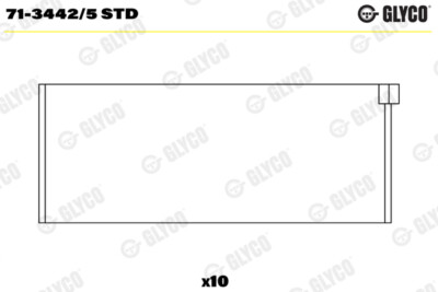 GLYCO 71-3442/5 STD Pleuellager for AUDI VW