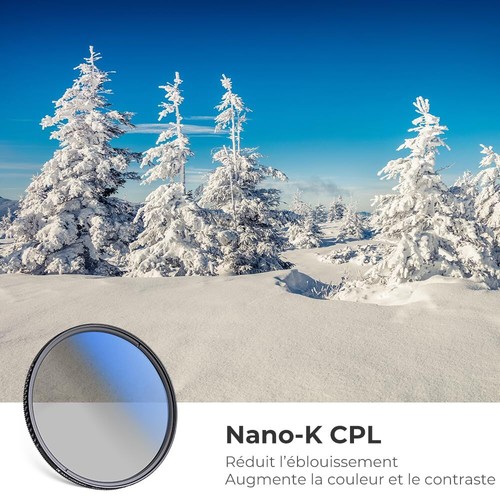 Filtre Polarisant CPL 52mm Slim avec Revêtement et 3 Chiffons de Nettoyage po... - Photo 2 sur 8