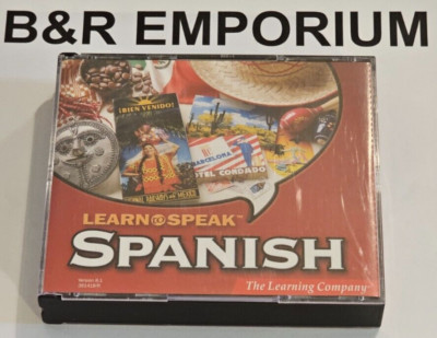 Learn To Speak Spanish Ver. 8.1 - (2002 The Learning Company) - Used 4-CD-ROM