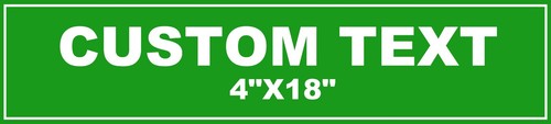 Custom Personalized Aluminum Metal Street Sign 4"x18" Plaque Logo Company Name - Picture 9 of 11