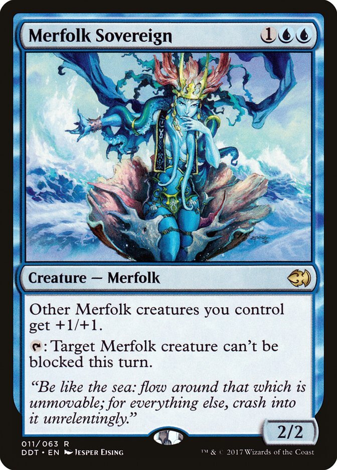 Merfolk Sovereign [Duel Decks: Merfolk vs. Goblins] Moderately Played