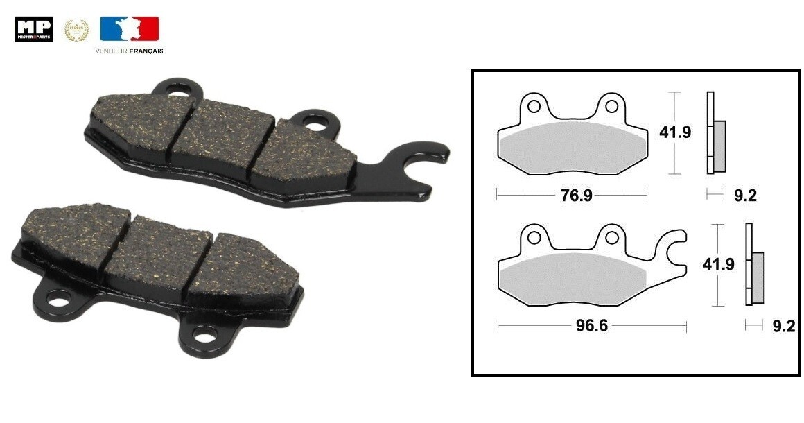 Plaquette de frein avant Kymco Spacer 50 pour stopper les sifflements au freinage