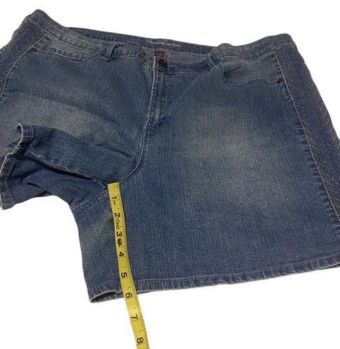 Gloria Vanderbilt pantaloncino da passeggio blu denim donna 20W - Foto 10 di 17