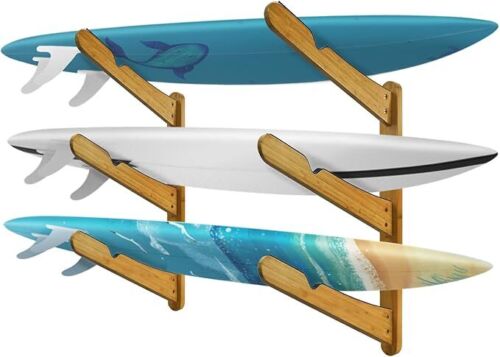 Flow Racks 3 Board Surf Wall Rack Adjustable Wall Mount for Surfboard Wakeboard - Picture 5 of 13