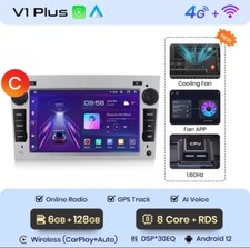 Autoradio Android 6G+128GB Pour Opel Antara, Astra H, Zafira, Corsa, 2004-2011.