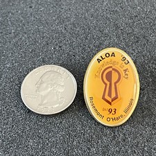 1993 ALOA Associated Locksmiths of America Rosemont Illinois Pin Pinback #43548