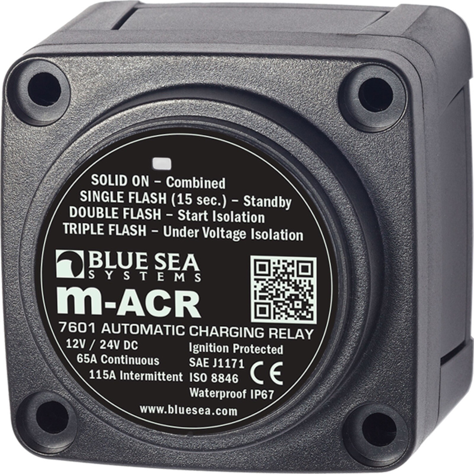 Blue Sea Systems - Auto Charging Relay - 65 Amp  - VSR - M-ACR - Part no. 7601