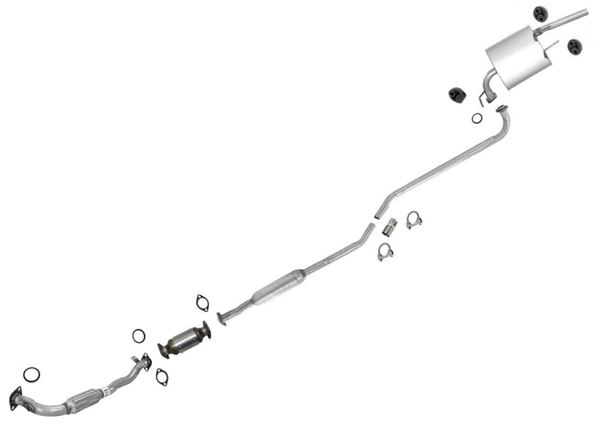 Complete Exhau System Muffler & Converter for Prizm Corolla