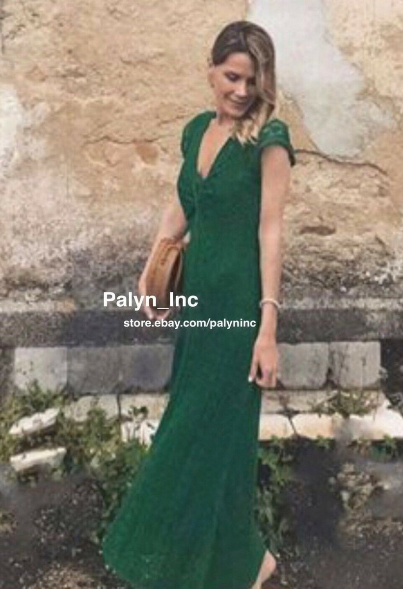 zara green crochet dress Zara Rose Crochet Maxi Dress main image 1