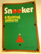 Knitting Pattern for Snooker motif Sweaters Gary Kennedy Intarsia